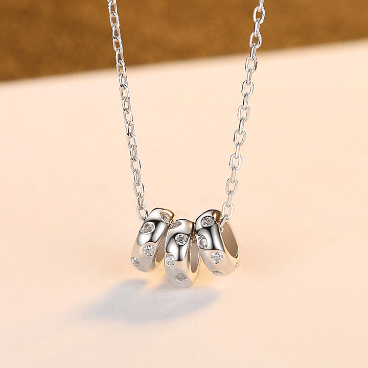  Three Rings Pendant Necklace | 925 Sterling Silver
