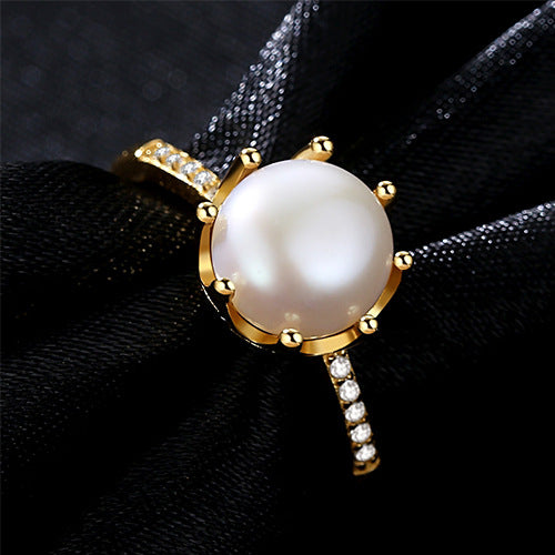 Natural Freshwater Pearl Rings | 925 Sterling Silver