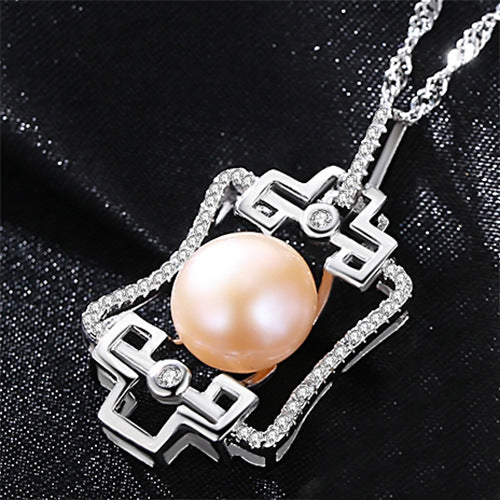 Freshwater Pearl Necklace | Pendant | 925 Sterling Silver