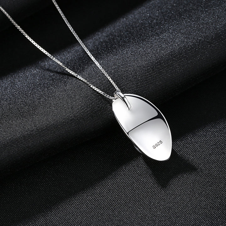Freshwater Pearl Necklace | Leaf Pendant 925 Sterling Silver