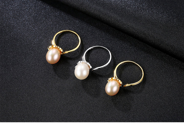 Elegant Minimalist Freshwater Pearl Adjustable Ring