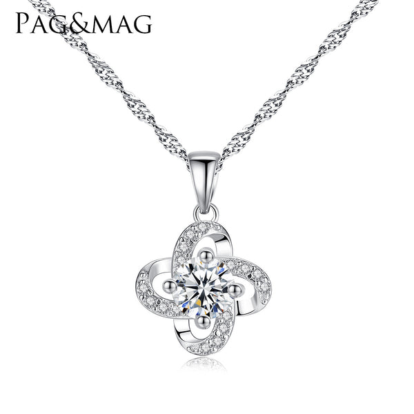 Exquisite Flower Pendant Necklace | 925 Sterling Silver