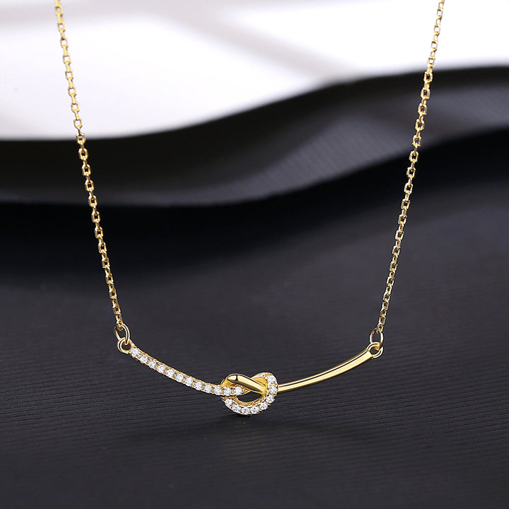 Forever The Knot Pendant Necklace | Sterling Silver & 18K Gold