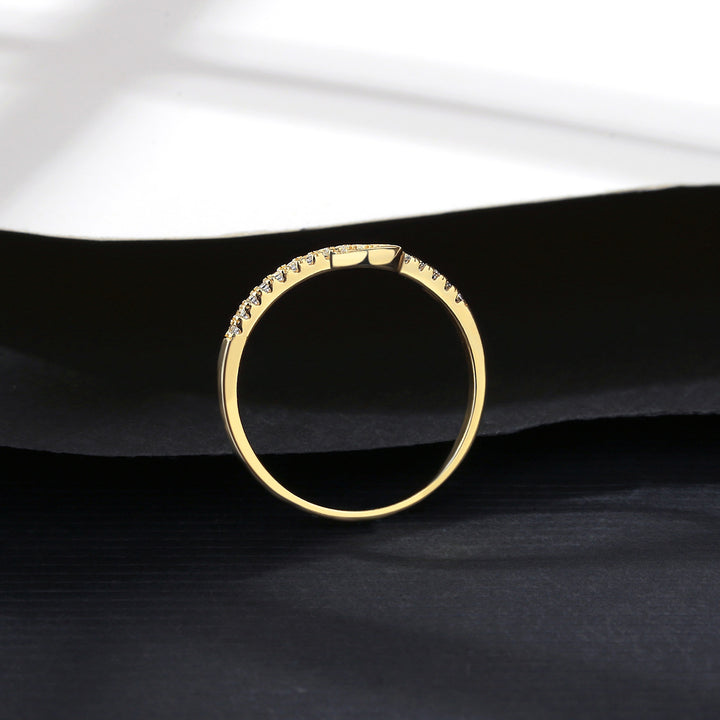 Single Row Simple Knot Ring | Sterling Silver & Gold Plated