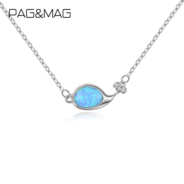 Whale Opal Necklace | 925 Sterling Silver
